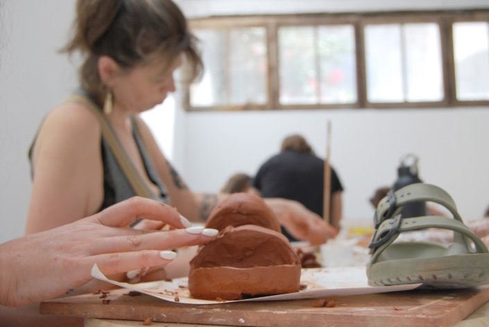 art school clay sculpting art school clay sculpting